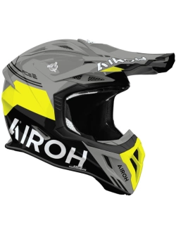 Kask enduro Airoh Aviator Ace 2 Fury czarno-szaro-żółty połysk