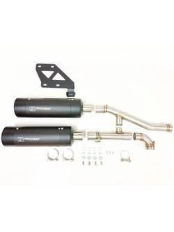 Tłumik IXIL Ironhead Round black, HC2-2B (SLIP ON) - Harley Davidson Sportster S (21-24)