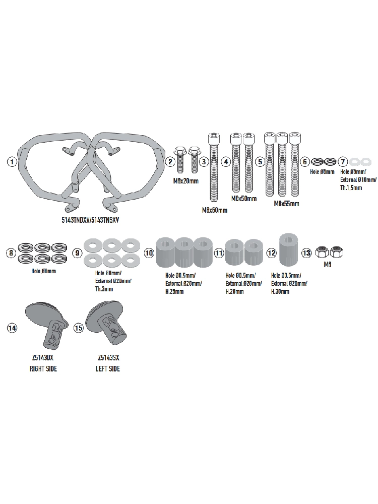 Gmole silnika Kappa BMW R 1300 GS (24-)