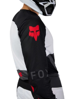 Bluza enduro Fox 180 Flow czarno-biało-czerwona