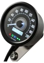 Prędkościomierz cyfrowy Daytona Velona60 z białym podświetleniem Led, ikony kierunkowskazów [200 km/h]