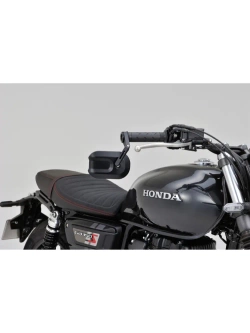 Lusterko motocyklowe krótkie Daytona D-Mirror-14 Cave-1 do montażu na końcu manetki czarne [adapter]
