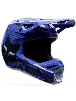 Kask enduro Fox V1 Diffuse czarno-fioletowy