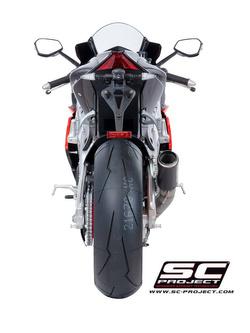 Tłumik CR-T High Position Carbon Fiber SC-Project do Aprilia RSV4 RF/RR 2018