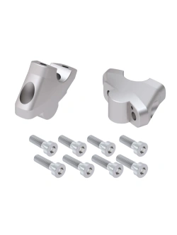 Podwyższenie kierownicy Hepco&Becker Royal Enfield Super Meteor 650 (23-) [30 mm w górę, 21 mm w tył] srebrne