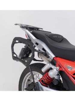 Zestaw: kufry boczne + stelaże ABS Aero System SW-Motech Moto Guzzi V85 TT/ Strada/ Travel (24-)