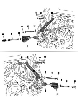 Crash pady PUIG Yamaha MT-09/SP/ Tracer 9/ GT (21-)/ MT-09 Y-AMT/XSR900 GP (24-)/ Tracer 9 GT+ (23-)/ Tracer 9 Y-AMT (25-) [wersja grzybka: PRO 2.0]