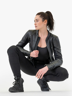 Jeansy motocyklowe damskie Shima Flexx czarne