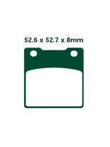 Klocki hamulcowe EBC FA161HH 52.6 x 52.7 x 8mm NA TYŁ