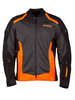 Kurtka motocyklowa tekstylna Klim Induction czarno-pomarańczowa