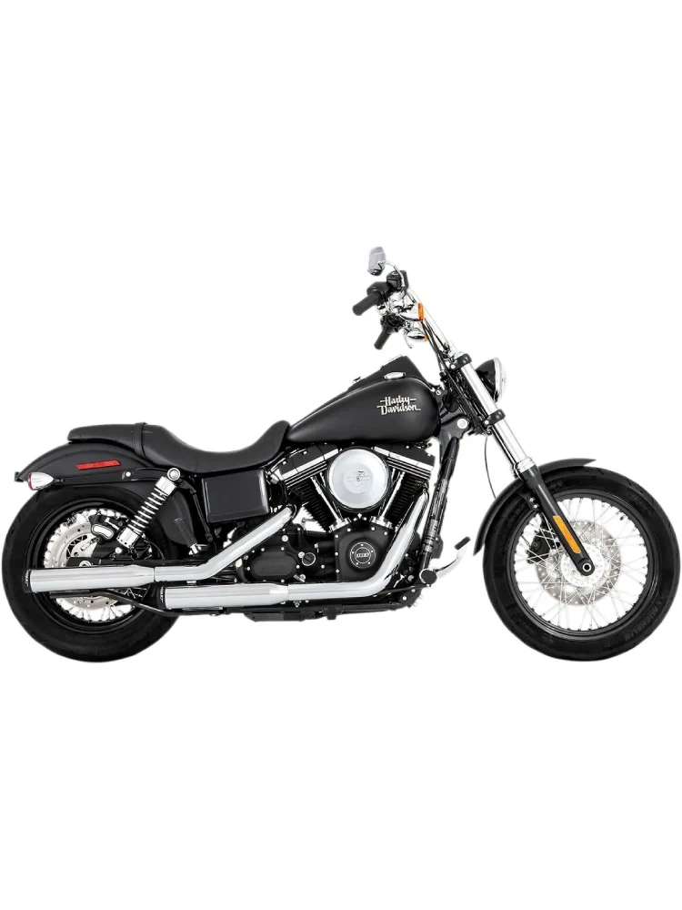Tłumiki motocyklowe Rinehart Racing 3" Duals Harley Davidson Dyna (wybrane modele) chromowane/czarne [06-17]