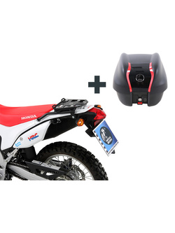 Zestaw: kufer centralny Journey 30 + stelaż Hepco&Becker Honda CRF 250 L (12-) / Rally (17-)