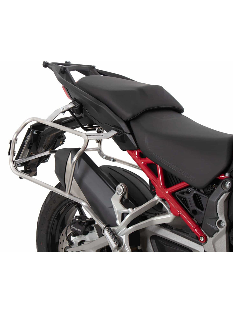 Stelaż kufrów bocznych Hepco&Becker Cutout Xplorer 40/37 Ducati Multistrada V4/S/S Sport/Pikes Peak (21-24)/Rally (23-24) stal nierdzewna