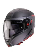 Kask szczękowy Caberg Horus X Ray szaro-czarno-czerwony matowy