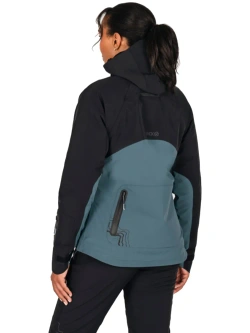 Kurtka przeciwdeszczowa damska Knox Modra czarno-niebieska