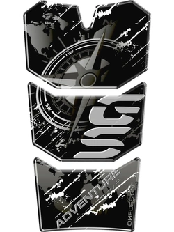 Tankpad Onedesign do BMW R 1200/ 1250 GS Adventure róża wiatrów biała