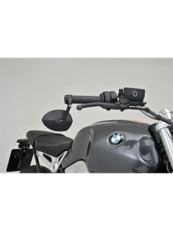 Lusterko motocyklowe krótkie Daytona D-Mirror-23 do montażu na końcu manetki czarne [adapter]