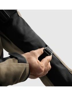 Kurtka motocyklowa tekstylna Rebelhorn Scandal 3 brązowo-czarno-czerwona