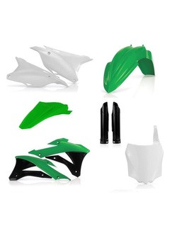 Pełny zestaw plastików Acerbis Kawasaki KX 85/ 100 [14-20] biało-czarno-zielony
