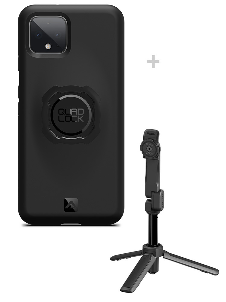 Zestaw: etui na telefon Google Pixel 4 + statyw/ selfie stick Quad Lock