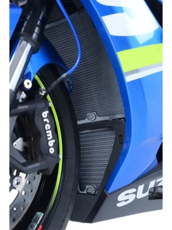 Osłona chłodnicy oleju R&G Racing Suzuki GSXR 1000/ R (17-24) aluminiowa, czarna