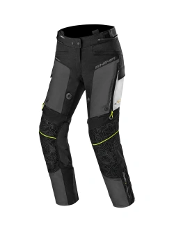 Spodnie motocyklowe damskie tekstylne Shima Tracker czarno-szare