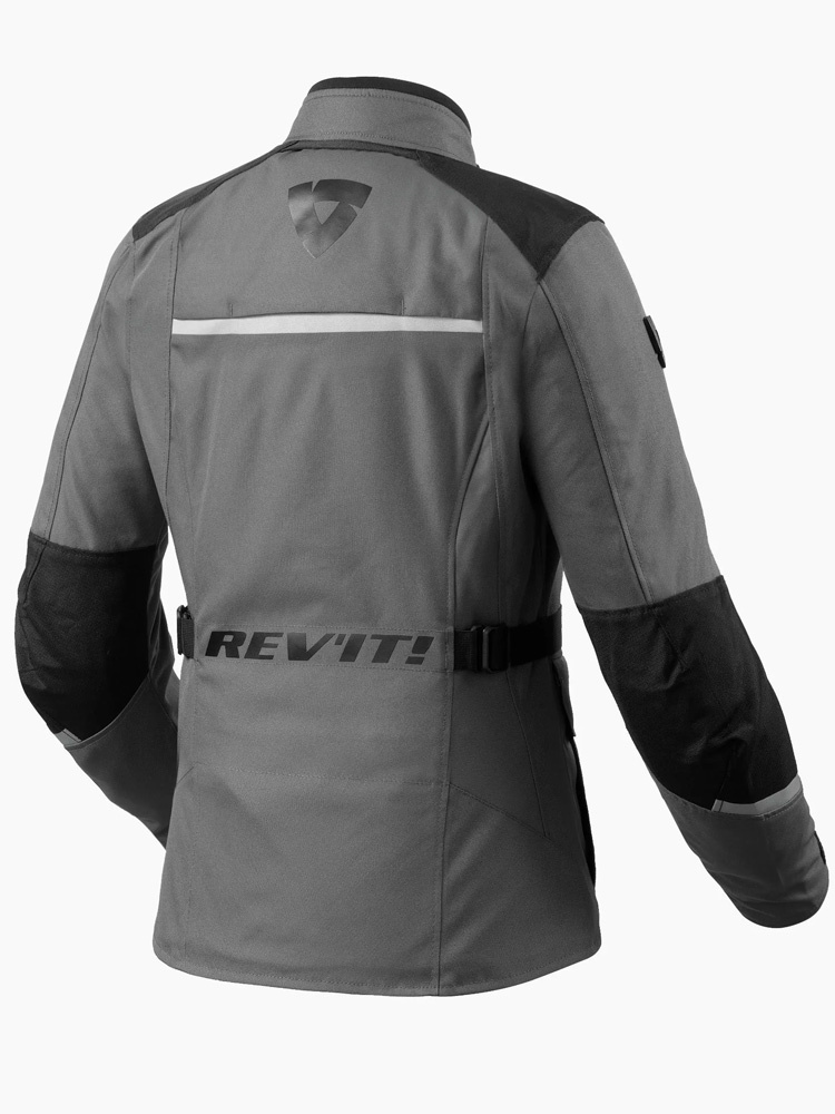 Kurtka motocyklowa damska tekstylna REV’IT! Voltiac 3 H2O szaro-czarna