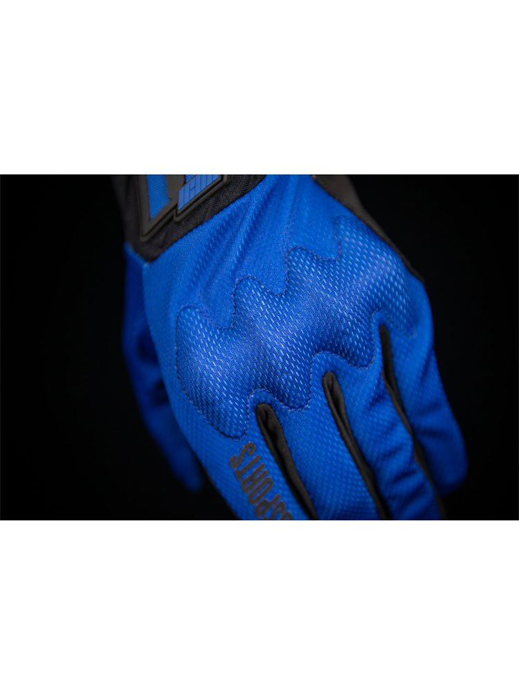 Rękawice motocyklowe Icon Anthem 2 niebieskie