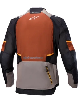 Kurtka motocyklowa tekstylna Alpinestars Andes V4 Drystar czarno-brązowo-pomarańczowa