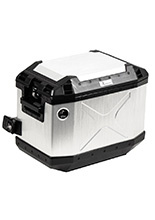 Kufer boczny prawy Hepco&Becker Xplorer 40 montowany na stelażu cutout srebrny (pojemność: 40L)