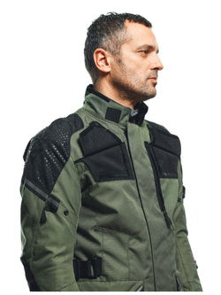 Kurtka motocyklowa tekstylna Dainese Ladakh 3L D-Dry zielono-czarna
