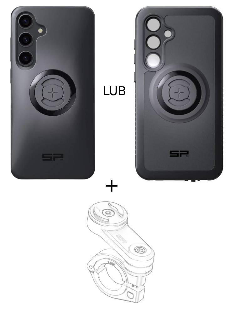 Zestaw na motocykl: etui na telefon Samsung Galaxy S24+ + mocowanie SP Connect