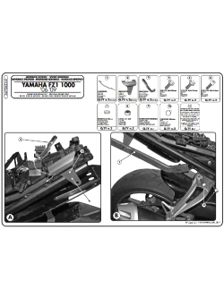 Stelaż pod kufer centralny Monolock Kappa Yamaha FZ1 1000 (06-15) [bez płyty montażowej]