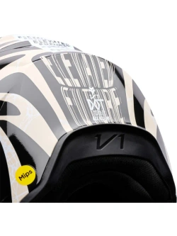 Kask enduro Fox V1 Diffuse czarno-brązowy