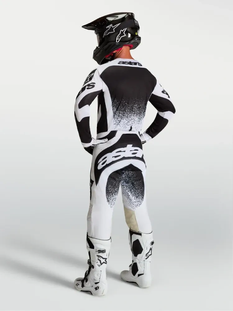 Bluza cross Alpinestars MX Techstar Swan czarno-biała