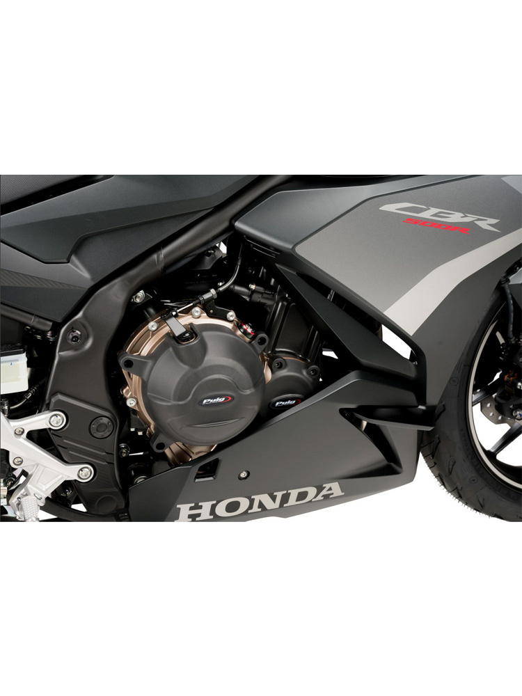 Pokrywy dekli silnika PUIG Honda CB 500 F/X (22-24)/ CBR 500 R (22-)/E-Clutch (26-)/ NX 500 (24-)/E-Clutch (26-)/CB500 Hornet (24-)/E-Clutch (26-)