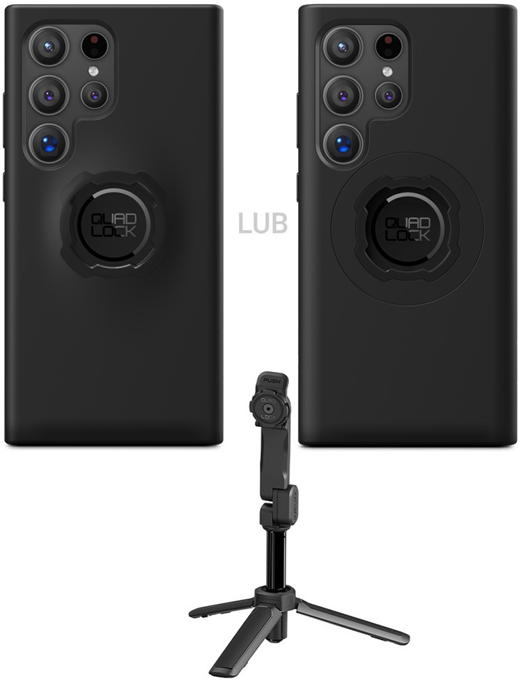 Zestaw: etui na telefon Samsung Galaxy S24 Ultra + statyw/ selfie stick Quad Lock