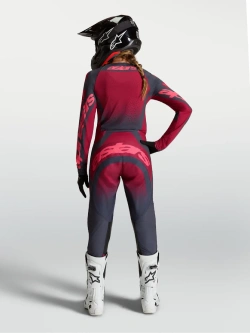 Bluza cross damska Alpinestars MX Stella Techstar Swan szaro-czerwona