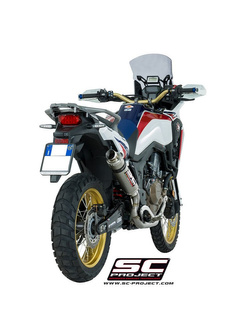 Pełny system 2-1 z pełnymi kolektorami i tłumikiem GP SC-Project do Honda CRF1000L AFRICA TWIN [15-17]