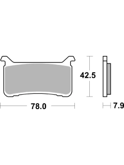Klocki hamulcowe Brembo SR 07HO63SR [na przód, kpl. na 1 tarczę]