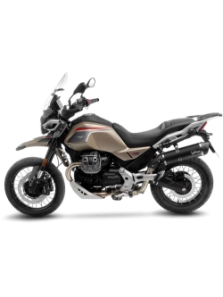 Tłumik motocyklowy LeoVince LV One Evo Moto Guzzi V85 TT (19-) stalowy, czarny [bez homologacji]