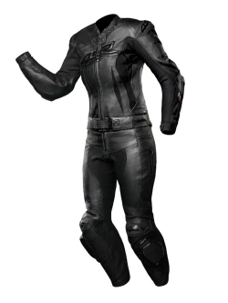 Kombinezon motocyklowy damski dwuczęściowy 4SR RR Black Series AR czarny