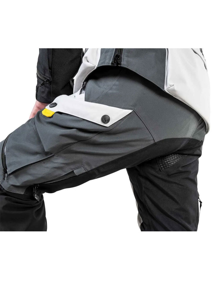 Spodnie motocyklowe tekstylne Touratech Companero Ultimate czarno-szaro-żółte