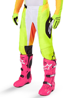 Spodnie cross damskie Alpinestars MX Techstar Melt żółto-czarne