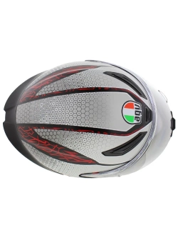 Kask integralny AGV K1 S Speedarmor czarno-szaro-czerwony matowy