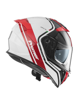Kask integralny Premier Devil PH2 biało-czerwono-szary