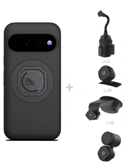 Zestaw do samochodu: etui MAG na telefon Google Pixel 11 (magnetyczne) oraz mocowanie Quad Lock
