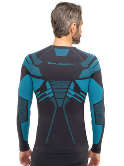 Bluza termoaktywna Brubeck Dry szaro-niebieska