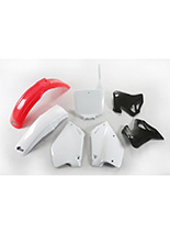 Komplet plastików UFO do Hondy CR 125 (95-97) biało-czerwono-czarny