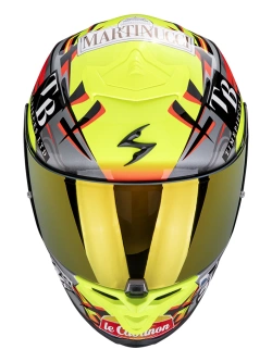 Kask integralny Scorpion EXO-R1 EVO II Air Aron Misano srebrno-żółto-niebieski